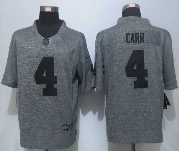 Nike Limited Oakland Raiders #4 Carr Men's Stitched Gridiron Gray Jerseys,We sell and wholesale Nike Limited Oakland Raiders #4 Carr Men's Stitched Gridiron Gray Jerseys on line form chian!